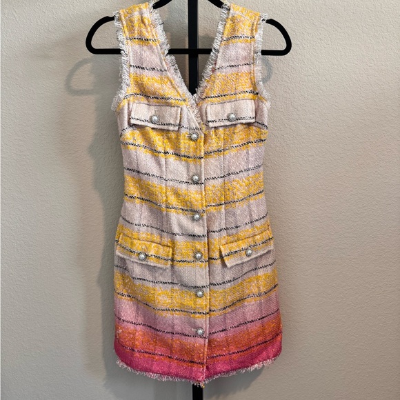 NWOT ANTRO Maeve Multicolor Tweed Mini Dress - Picture 4 of 13